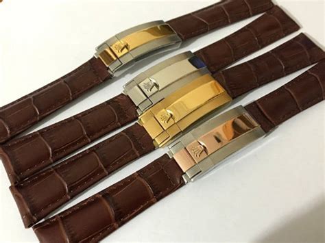 brown leather straps rolex|best leather strap for Rolex.